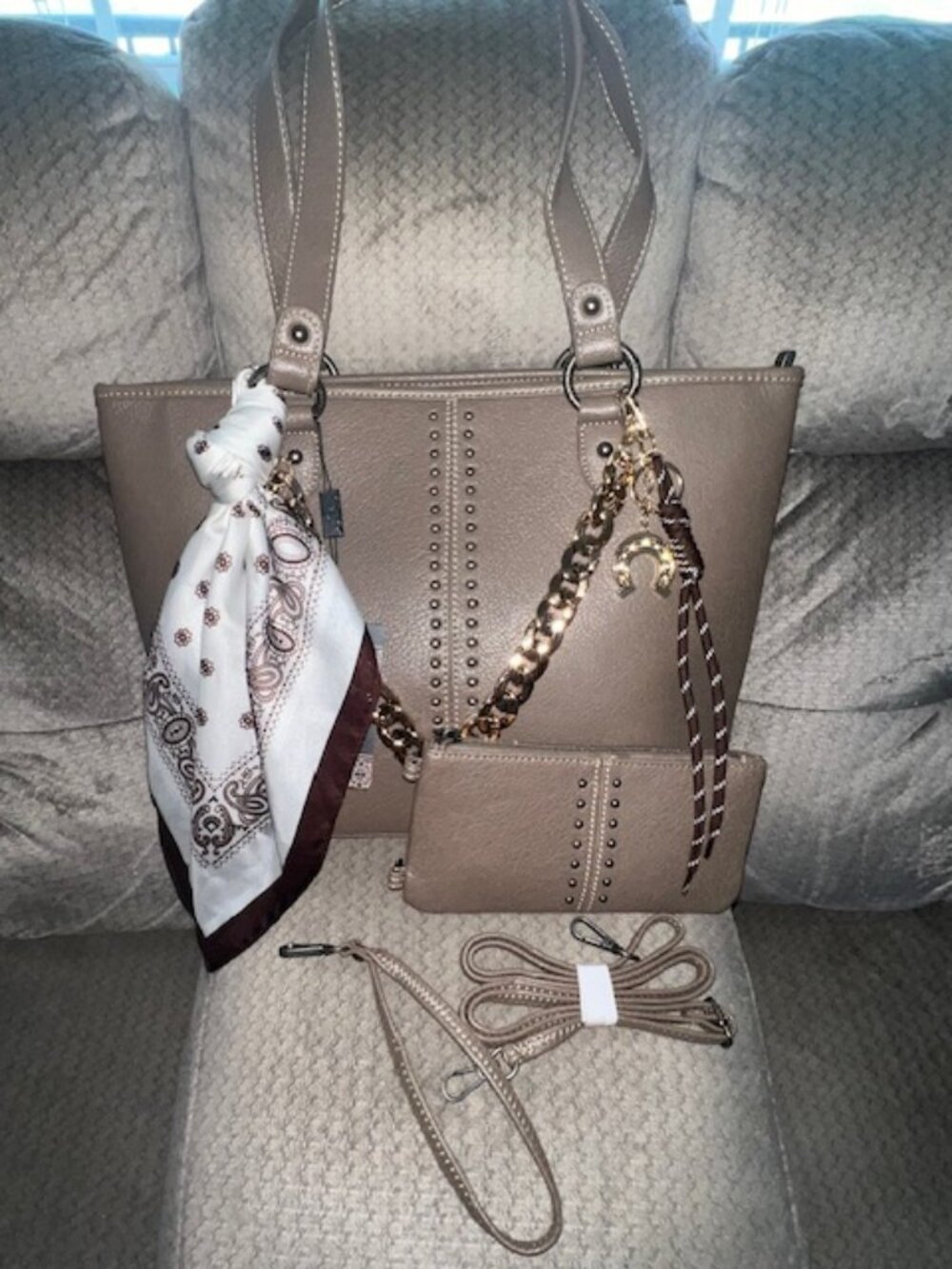 American Bling CC Dressed Tote with Matching Wristlet